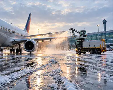Snow melting liquid potassium acetate